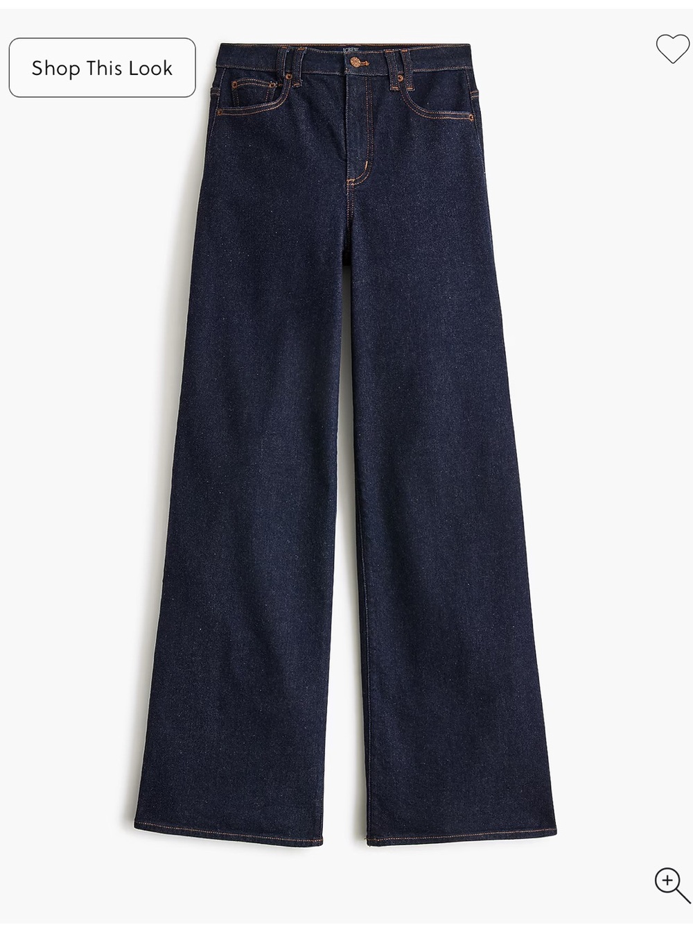 J. Crew Factory Dark Indigo Wide-Leg Jeans - Picture 5 of 6